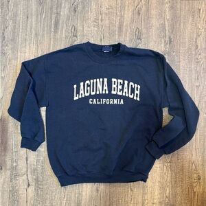 Vintage Laguna Beach Navy Blue Crewneck- Large